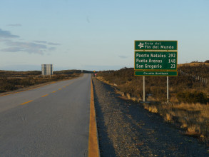 Route de Villa Punta Delgada à Punta Arenas